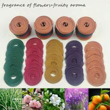 50/100pcs Mixed Spiral Incense Sticks, Scents Of Lemon Grass, Lavender, Jasmine, Cherry Blossom, Orange, 3-4 Hours Burn Time, Light & Fragrant, Suitable For Home, Kitchen, Restaurant Decor - Apply To Sleep, Yoga, Work, Meditation, Fitness, Office Relaxation