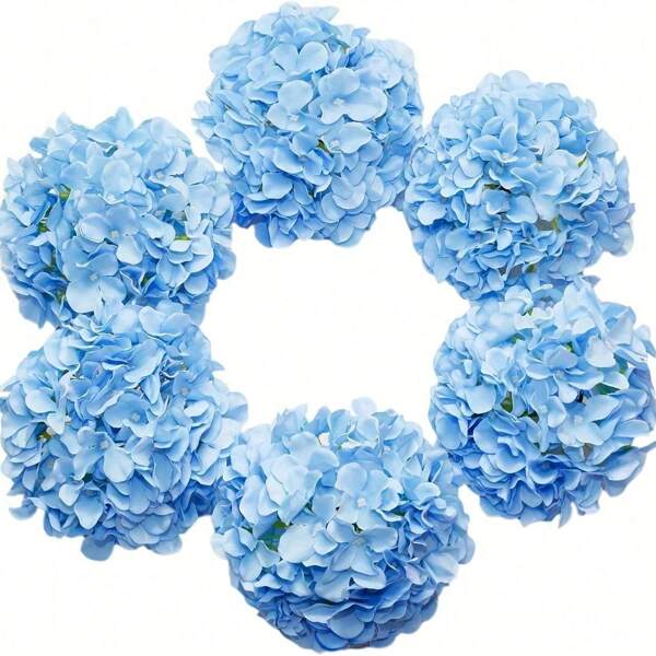 12pcs White Hydrangea Artificial Flowers, Faux Hydrangea Flowers Artificial Flowers Heads With Stems For Wedding Bridal Engagement Decor, Shower Bachelor Birthday Anniversary Party Supplies, Aesthetic Room Decor, Home Decor
