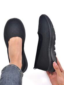 Mocassini piani, traspiranti, con punta tonda e senza lacci da donna, con decorazione in pizzo, leggera e comoda suola morbida, scarpe sportive casual basse per primavera/estate