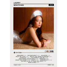 1 件礼物现代流行著名时尚歌手 Laufey 音乐专辑封面海报帆布画墙壁艺术图片酒吧俱乐部家居装饰可选框架 - 彩色 - 查看 40