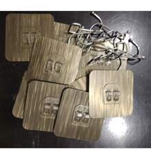 5/10 pezzi Ganci da parete adesivi Pridola - Trasparenti, riutilizzabili, senza fori - Forte adesione, impermeabili e resistenti all'olio per bagno, cucina, ufficio - Uso multifunzionale per asciugamani, utensili, attrezzi, forniture scolastiche, ritorno a scuola