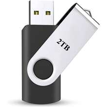2TB USB Flash Drives Portable External USB Thumb Hard Drive Mobile Storage 2TB For PC, , Desktop, Laptop, - 黑色 - 查看 1