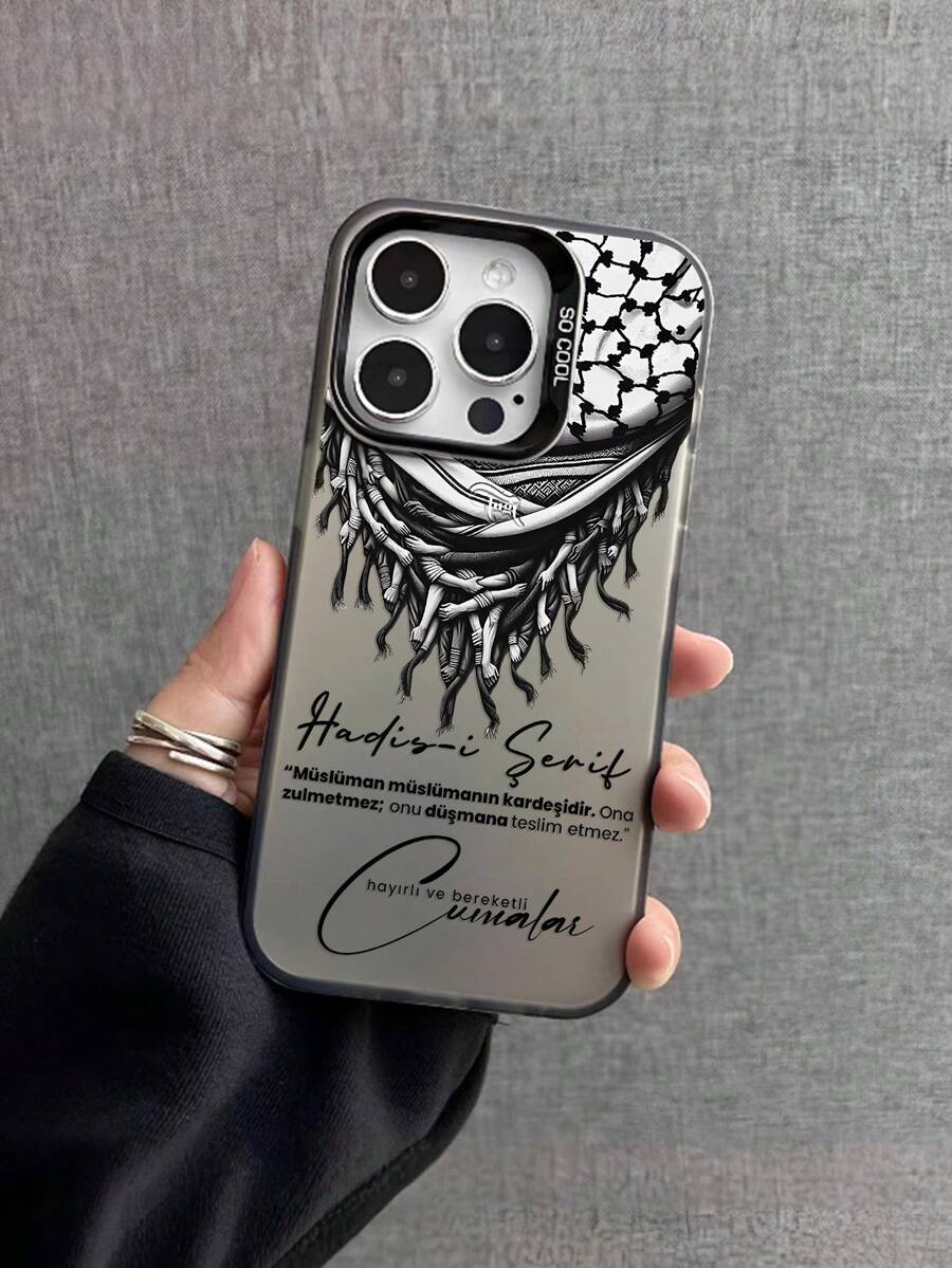 适用于 16/15/14/13/12/11 Pro Max/X/XR/XS Max/8/12 Plus 的 Bandana 手机壳，防震磨砂后盖，也适用于三星 Galaxy A03、Galaxy A05、A05S、A12、A14、A15、A32 4G/5G、A35、A52/A52s 5G，防水防摔防刮。 - 灰色 - 查看 1