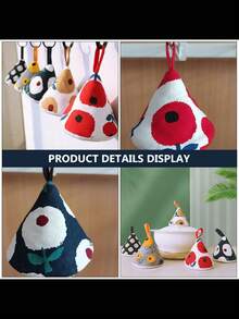 2 piezas Juego de accesorios para ollas: Guantes agarradores anti-quemaduras, Protector de perilla de tapa de olla. Diseño cónico y triangular para aislamiento de calor. Accesorio de cocina reutilizable. Regalo creativo y lindo, ideal para Navidad, Regreso a clases, Verano, Halloween.