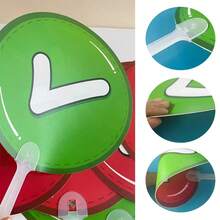 1 件 PP 材质双面课堂投票板 - 正确或错误/是或否信息，非常适合学生与教师互动，课堂投票板 | 是/错误标志 |