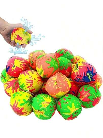 2/4/6/8 Stück wiederverwendbare Wasserbälle für Teenager - Super saugfähige Plätscherballons, unverzichtbar für Poolparty im Sommer, Outdoor-Wasserspiele, Gruppenaktivitäten, Spaß (kein Plastikabfall!)