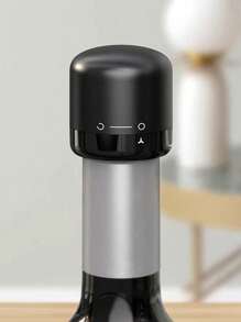 1pc/2pcs Red Wine Bottle Stopper, Universal Home Use Sealing Plug, Preservative Wine Stopper Vacuum Seal Glass Bottle Cap, Creative All-Purpose Airtight Wine Bottle Lid