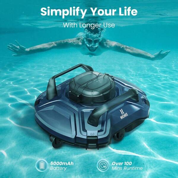 Cordless Swimming Pool Cleaning Robot Automatic Swimming Pool Vacuum Suction Double Motor -