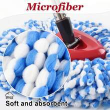 Spin Mop Handle,Adjustable 4-Section Mop Handle Replacement Compatible With Ocedar Spin Mop,Mop Refills And Brooms,30'' To 58'' RinseClean Mop Stick For Hard Floor Cleaning,Germany Screw Joint