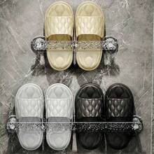 1/2pcs Wall-Mounted Bathroom Slipper Rack,Drying Mounted Shoe Holder,No Drilling Required,Very Suitable For Slippers, Towels And Home Decorations