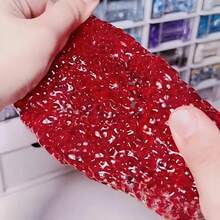 5pcs Handcrafted Pomegranate-Shaped Stress Relief Ball - Creative, Malleable, Acrylic Squeeze Toy For Fun And Relaxation, Red, Novelty Toys - Red - View 5