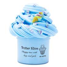 70ml Scented Butter Slime With Strawberry And Ice Cream Charms - Fluffy Slime In Blue And Pink For Kids, Ideal Party Favor With Fun Slime Accessories For Boys Girls,Slime,Slime Kit,Clay,Slime,Slime Kit,Butter Slime,Slime,Slime Kit,Clay