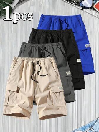 男士休闲工装短裤，宽松户外运动百慕大短裤