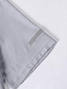 3 Pieces Of Quick-Drying Men's Casual Ice Silk Summer Thin Sport Short-Sleeved Half-Sleeved Breathable Soft Fitness Wear Running Wear New Style Tops - 彩色 - 查看 6