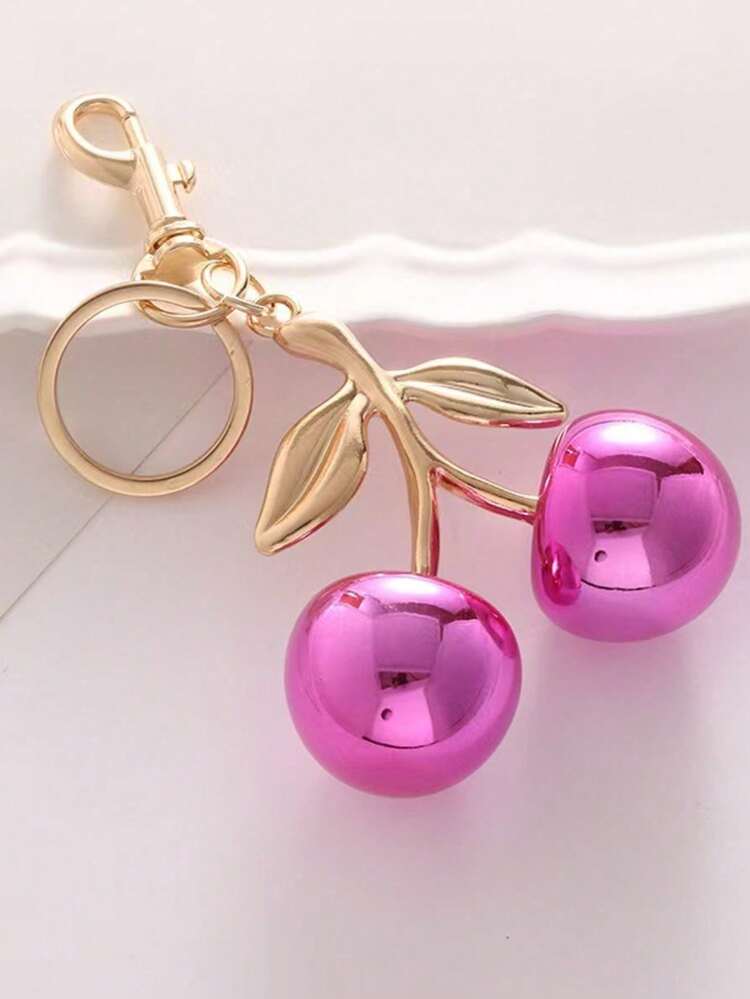 樱桃钥匙扣，水果吊坠装饰，可挂在手提包、背包上，韩版时尚配饰，女士汽车饰品，可爱哥特风Y2K万圣节饰品，教师节包包挂绳带证件夹，汽车饰品，包包挂饰，圣诞节汽车饰品，朋友姐妹礼物创意 - 彩色 - 查看 11