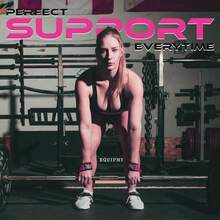 BEAST RAGE Lifting Straps For Weightlifting, Weight Lifting Straps Gym Power Workouts Lifting Wrist Straps Padded Cotton Men Women Support Lifters Deadlift Straps Hard Pull Exercise Straps - Hồng Pro - Xem 6