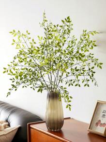 1PC 42.51Inch Artificial Nandina Domestica, Nandina Faux Branches For Vase, Artificial Plants For Shop Garden Office Home Decor, Artificial Plant Ficus Branch Fall Decor