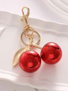Llavero de cereza, colgante de fruta para decorar bolsos, mochilas, estilo coreano, accesorio de moda, regalo para mujeres, accesorios para el coche, gótico lindo, accesorios de Halloween, accesorios del Día del Maestro, cordones de identificación, accesorios para el coche, adornos para bolsos, regalos de Navidad, ideas de regalo para amigas y hermanas