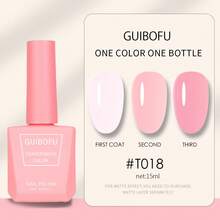 春夏果冻凝胶指甲油，冰爽荧光凝胶指甲油，水晶透明凝胶指甲油，绿色、黄色、玫红色、红色、蓝色、紫色美甲油，68种颜色可选 - 彩色 - 查看 49