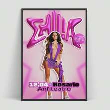 1 幅 Emilia Mernes 歌手专辑海报墙面装饰帆布画客厅装饰家居装饰墙壁艺术家居可选画框 - 彩色 - 查看 17