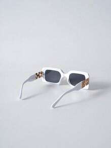 Tropiscape Retro quadratische Plastik Unisex Sonnenbrille, modischer klassischer Stil für Outdoor-Aktivitäten, Strände, Urlaube, UV-Schutz elegante Sonnenbrille Strandaccessoires für Damen Sonnenbrille Sonnenbrillen Shades Urlaubsstimmung Urlaub Entspannung Strand