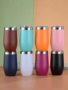 Meiling 360ml Stainless Steel Thermal Cup With Anti-Drip Lid - White - View 4