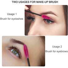 100 piezas GUMIKE Brochas desechables de rímel para extensión de pestañas, cejas y maquillaje (Negro) - Rosa - Ver 4
