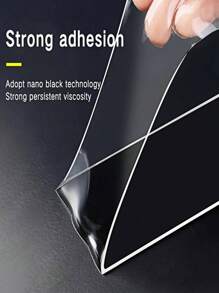 1 rollo de cinta adhesiva de doble cara de uso múltiple, cinta adhesiva transparente y fuerte, cinta de sellado de goma, lavable y reutilizable para carteles transparentes, imágenes, tiras para colgar cuadros en el hogar y la oficina, decoraciones navideñas, manualidades y reparaciones del hogar de vuelta al colegio