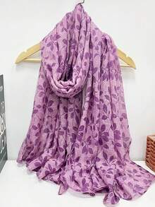 Nueva bufanda con flecos transpirable, elegante estilo de bufanda, bufanda de seda de moda para damas, bufanda grande y larga con estampado de lunares vívidos para primavera/verano, chal protector solar para exteriores, pañuelo versátil para vestidos - Multicolor - Ver 9