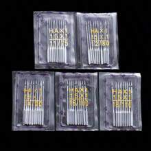 Universal Sewing Machine Needles Set - 50pcs Assorted Sizes 11/75 To 18/110 For Singer, Brother, And Household Sewing Machines - Mixed Sizes