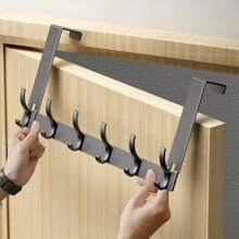 Ganchos sobre la puerta 5-8 ganchos para ropa, sombrero de abrigo, colgador de toallas, soporte para accesorios de cocina para el hogar y el baño