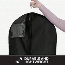 Wedding Dress Garment Bag 16 Inch Gusseted, Durable, For Long Puffy Gowns, Clear Vinyl Pouch For Labeling - 1 - View 3