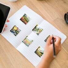 50 pièces Autocollants de paysage aquarelle Autocollants vinyle esthétiques pour scrapbooking, journalisation, ordinateur portable, pare-chocs, skateboard, bouteilles d'eau, ordinateur, téléphone, bande dessinée, casque de protection, voiture, fournitures scolaires, rentrée des classes
