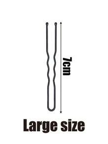 50 Pieces Of U-Shaped Hair Clips, U-Shaped Clips For Fixed Hairstyle Styling, Special For Makeup Artists, Photo Studio Hair Accessories Steel Clips - Multicolor - View 8