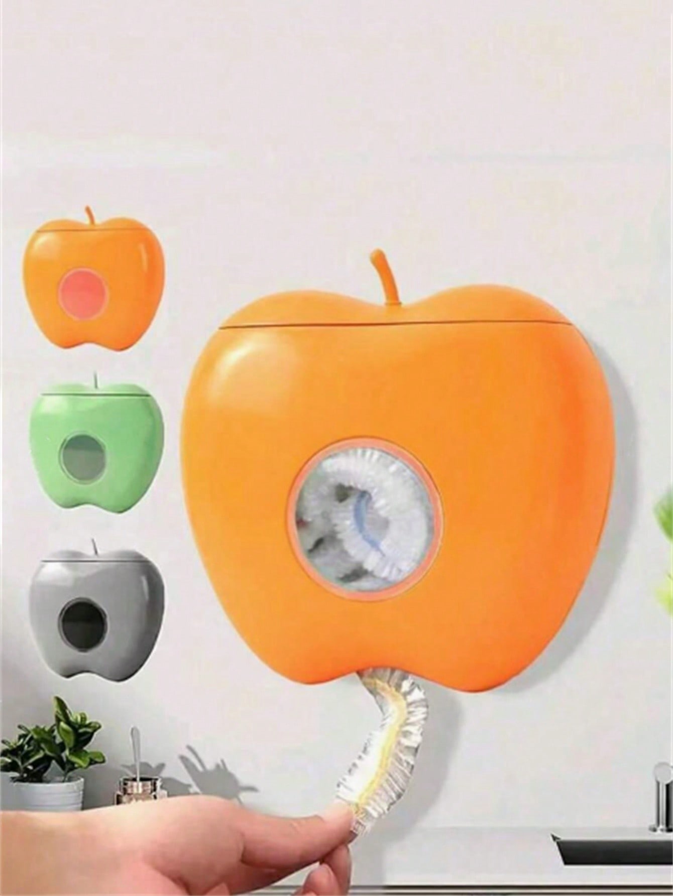 صندوق موزع غلاف طعام بشكل جميل على شكل تفاحة، غطاء...