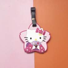 Sanrio Kawaii Hello Kitty Gepäckanhänger Anime Sanrio Kuromi Melody Gepäckanhänger Koffer ID Adresshalter Gepäck Bordanhänger Tragbarer Kofferanhänger Anhänger Urlaub Flitterwochen Für Schule Für Fliegen Für Kreuzfahrt Für Taschen Für Gepäck Schul-Accessoires Schulsachen