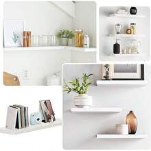 Estante Flotante  de repisasflotantesblancas.repisasblancasflotantes,Estante flotanteblanco,repisas flotantes enblanco,repisasblanco - blanco*30 - Ver 8