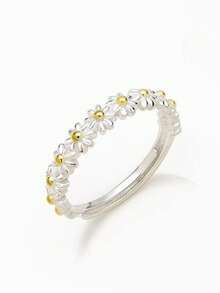 1 PC Romantic 925 Sterling Silver Cubic Zirconia Flower Rings Wedding Jewelry For Women Fine Jewelry Valentines - 1# - View 11