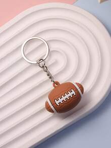 1个/5个迷你3厘米逼真足球、篮球、网球、橄榄球钥匙扣，男士钥匙链，运动汽车配件，包包挂饰，背包挂件，适合上学、学校、可爱哥特风Y2K圣诞礼物创意，带证件夹的挂绳，汽车配件，包包挂饰，汽车配件，老师、朋友、姐妹 - 彩色 - 查看 8