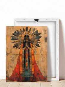 1/3 pièces Œuvre murale vintage Pachamama, déesse inca de la fertilité et des récoltes, mythologie inca, affiche Mère Nature, impression de la culture andine, décoration de maison inca, femmes rétro, bétail
