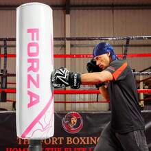 6ft Freestanding Punch Bag Durable Microfibre Leather With Numbered Targets For Boxing Kickboxing MMA Training - Pink&White - View 5