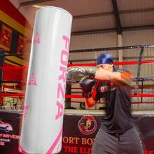 6ft Freestanding Punch Bag Durable Microfibre Leather With Numbered Targets For Boxing Kickboxing MMA Training - Pink&White - View 6