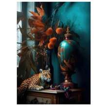 1 Pc Optional Frame Posters Wall Arts Vintage Still Life Tiger Parrot Peacock Flowers Canvas Painting Wall Decor Nordic Art Poster And Prints Picture Home Room Decor