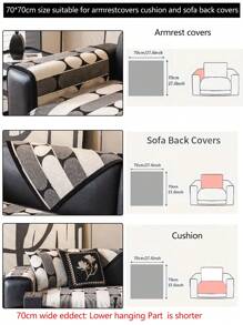 1pc Universal Sofa Cushion Cover, Modern Simple Non-Slip Sofa Seat Pad, Dust-Proof Washable Sofa Slipcover, Light Gray Soft Fade-Resistant Pet-Friendly Couch Protector Fits L-Shaped, 1/2/3/4 Seat Sofas For Bedroom, Office, Living Room