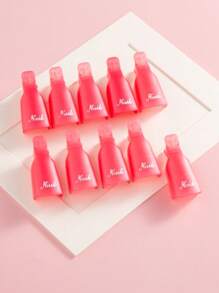 20/10 piezas Clips quitaesmalte de uñas, Pinzas para esmalte de uñas acrílicas, Clips quitaesmalte de gel, Pinzas de plástico acrílicas para manicura y limpieza de esmalte de uñas, Herramientas para la eliminación y limpieza de uñas - Multicolor - Ver 9