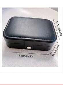 1 pieza/2 piezas Organizador de joyas portátil, para pulseras, collares, aretes, anillos, almacenamiento de accesorios para mujeres, organizador de viaje, regalo de vuelta a la escuela