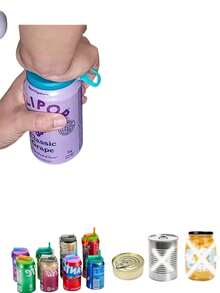 1pc 4-Color Optional Soda Can Lid With Straw, Silicone Straw Preservation Lid, Food Preservation Lid, Reusable, Suitable For Soda Water, Canned Drinks, Fruit Juice, Food Preservation Storage, Parties And Festivals, Gifts. - Multicolor - View 8