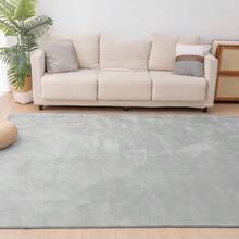 Rug, Washable, All Season, Room Mat, Small, Play Mat, Nordic, Anti-Mite, Non-Slip, Washable Rug, Compatible With Hot Carpet, Compatible With Floor Heating, Summer, Winter, Mat, Rug Mat, Carpet, Rug Carpet, Flannel, Washable, Carpet, Living Room - Gris Claro - Ver 19