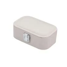 1pc Sewn Detail Jewelry Storage Box, Simple & Sturdy Portable Jewelry Box, Necklace, Ring, Jewelry Organizer Box, Jewelry Box, Watches, Perfect Gift For Valentine's Day, Mother's Day