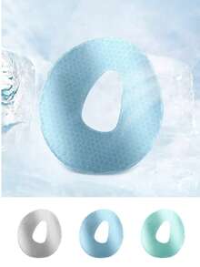 Almohada ergonómica para recostarse, de espuma de memoria transpirable, que brinda soporte para la cabeza, masaje corporal y descanso para el rostro, ideal para salones de belleza - Multicolor - Ver 16